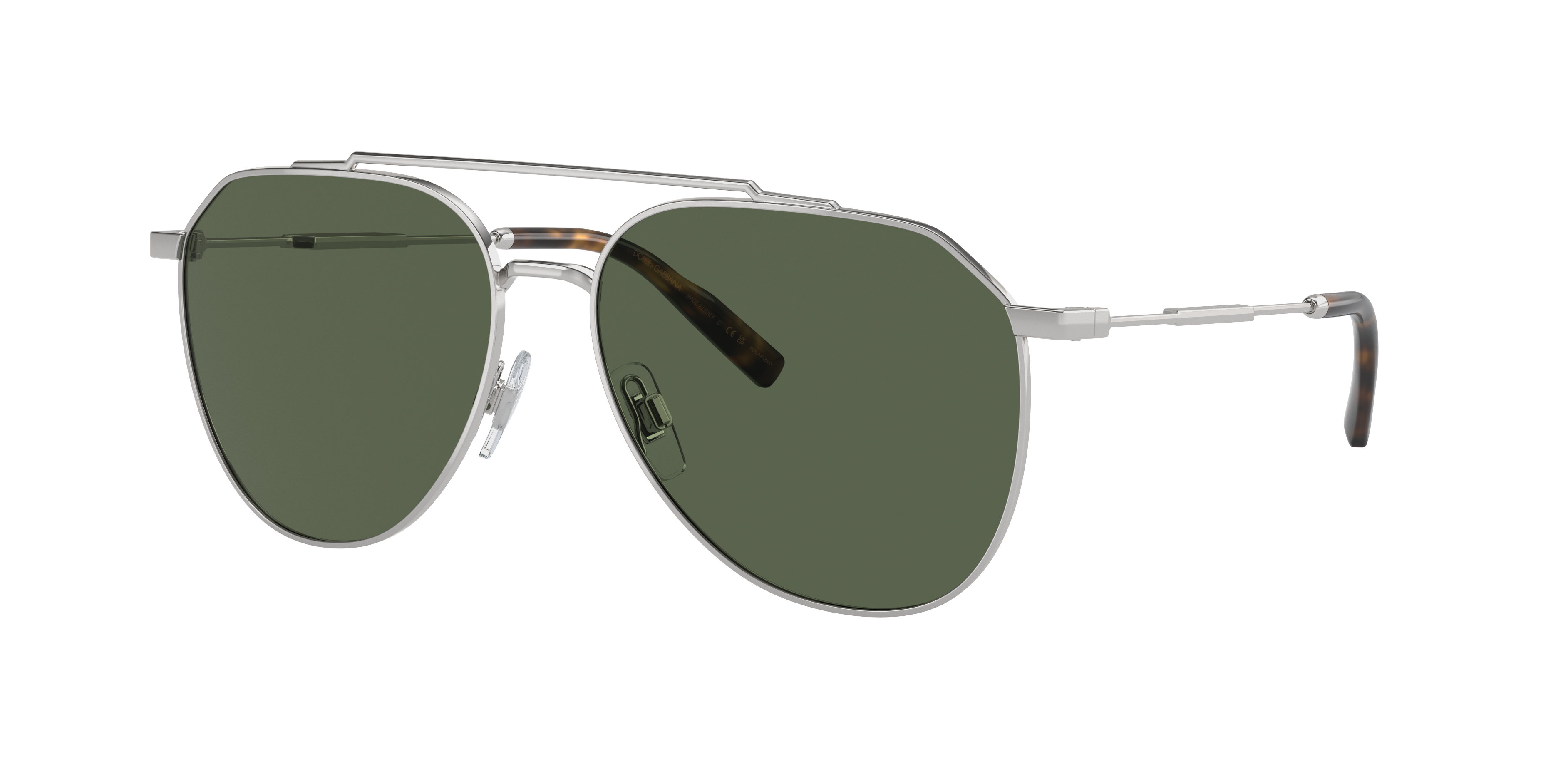 Dolce&Gabbana DG2296 XL (58 - 15) with Green lenses and Silver