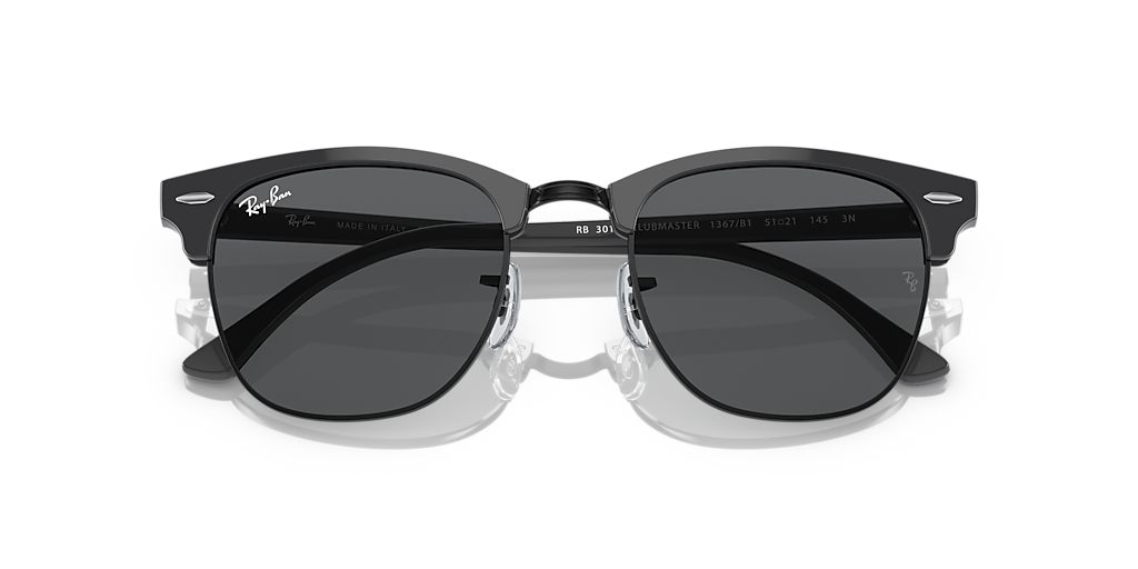 Ray-Ban Clubmaster Classic M (49 - 21) with Grey lenses and Black