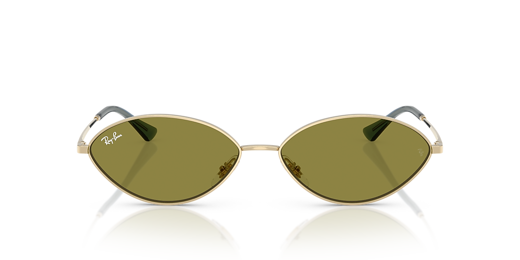 Ray-Ban Kai Bio-Based L (56 - 15) with Green lenses and Gold frame