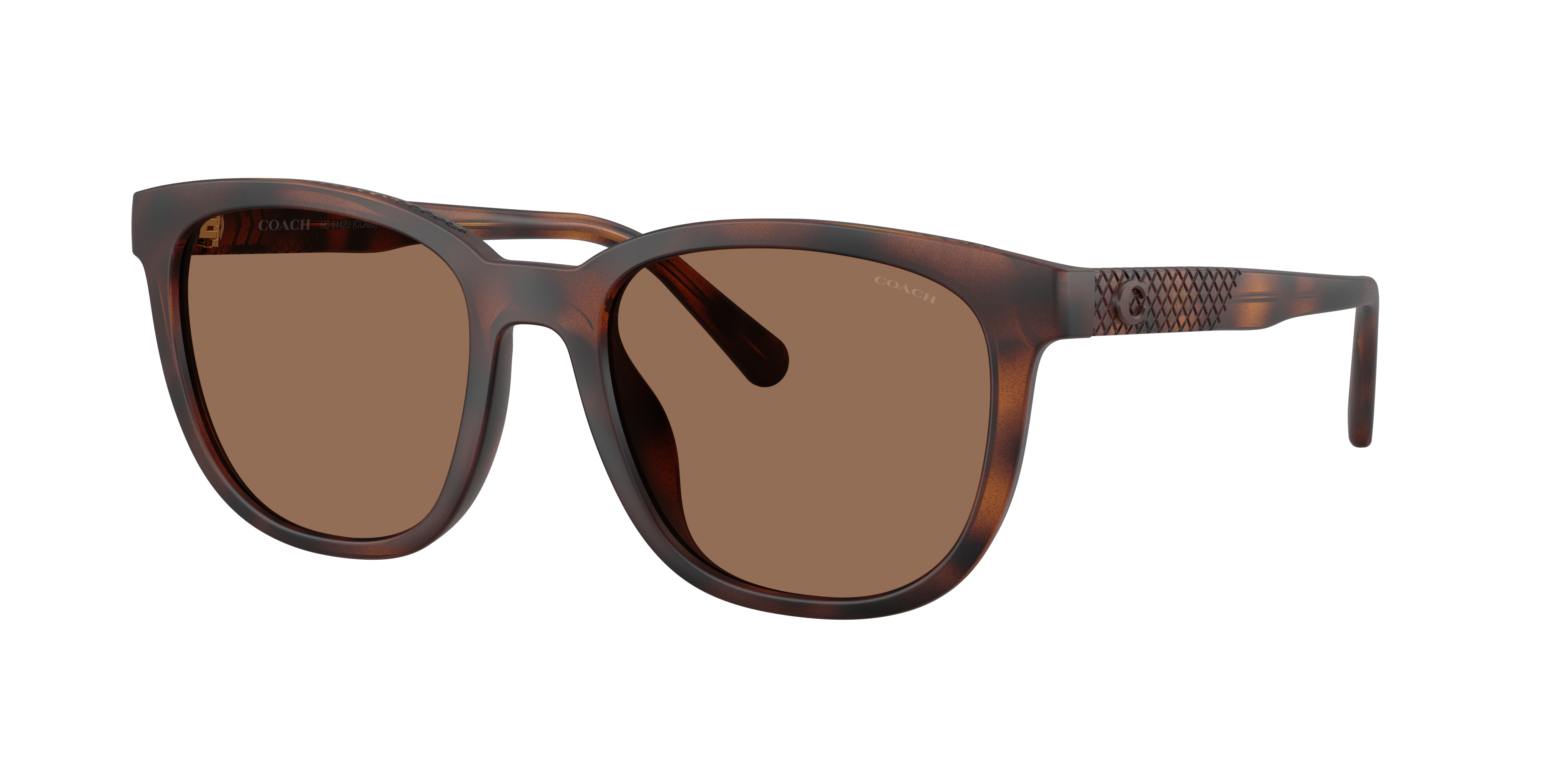Coach Man Sunglass CCA00 -  Frame color: Matte Dark Tortoise, Lens color: Brown Solid