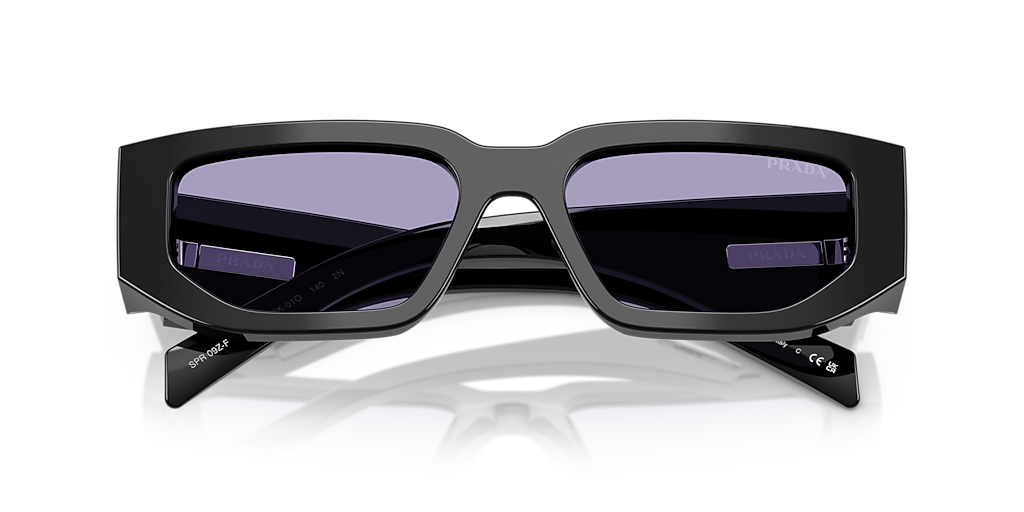 Prada PR 09ZSF L (55 - 17) with Violet lenses and Black frame