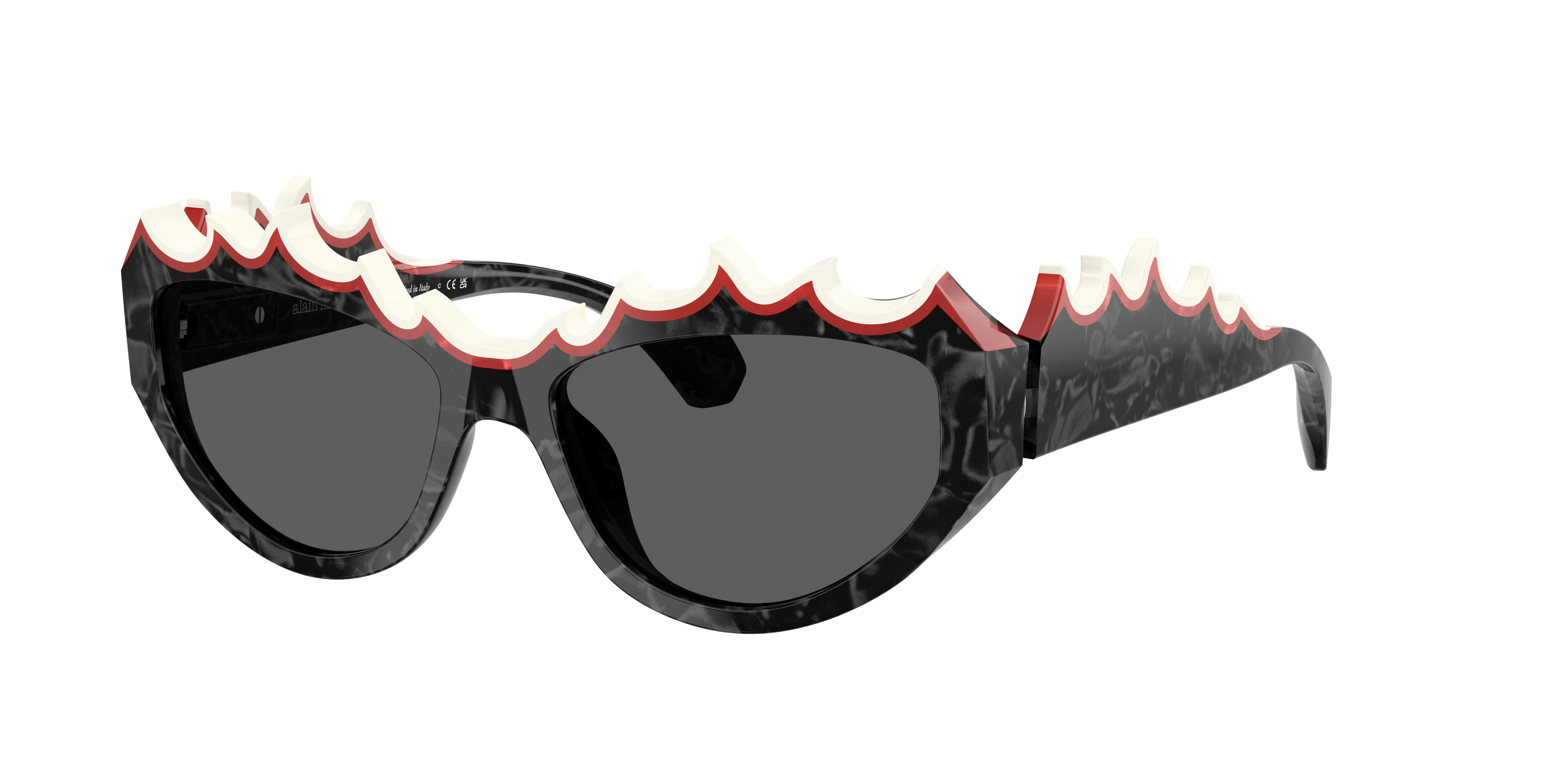 Alain Mikli A05514 S (54 - 16) with Grey lenses and Black frame