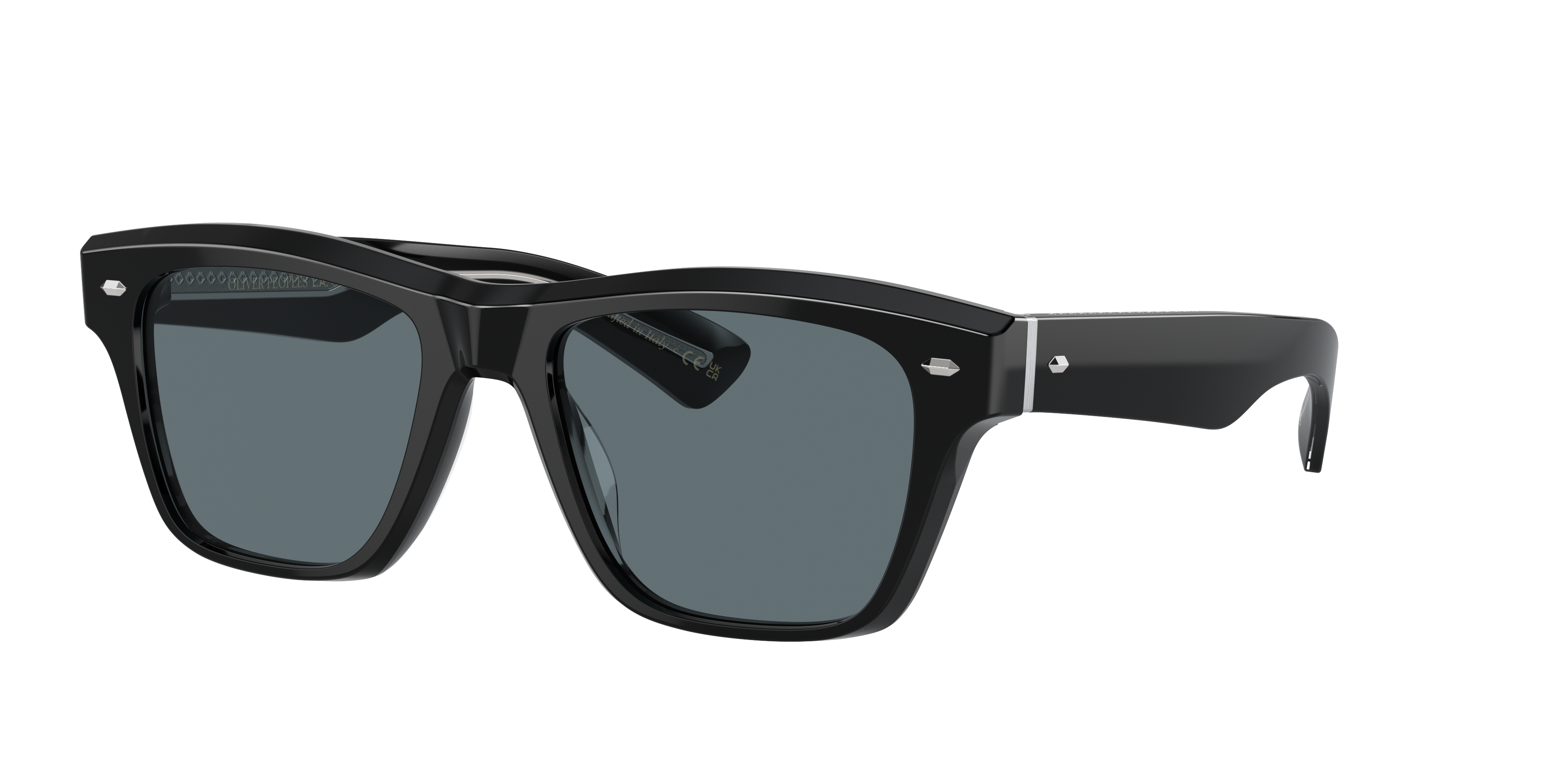 Oliver Peoples Unisex Sunglass OV5522SU Oliver Sixties Sun -  Frame color: Black, Lens color: Blue Polar