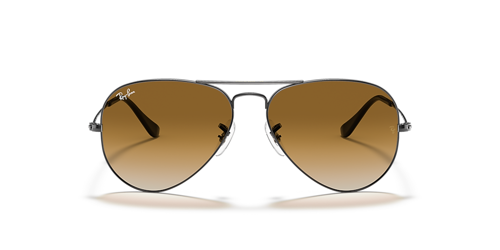 Ray-Ban Aviator Gradient XL (58 - 14) with Brown lenses and Grey
