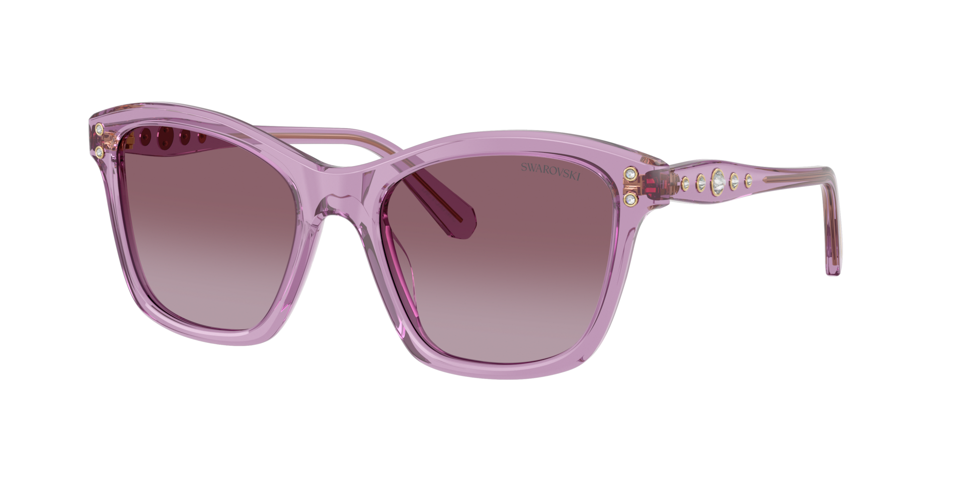 Swarovski Woman Sunglass SK6063 -  Frame color: Transparent Amethyst, Lens color: Violet Gradient