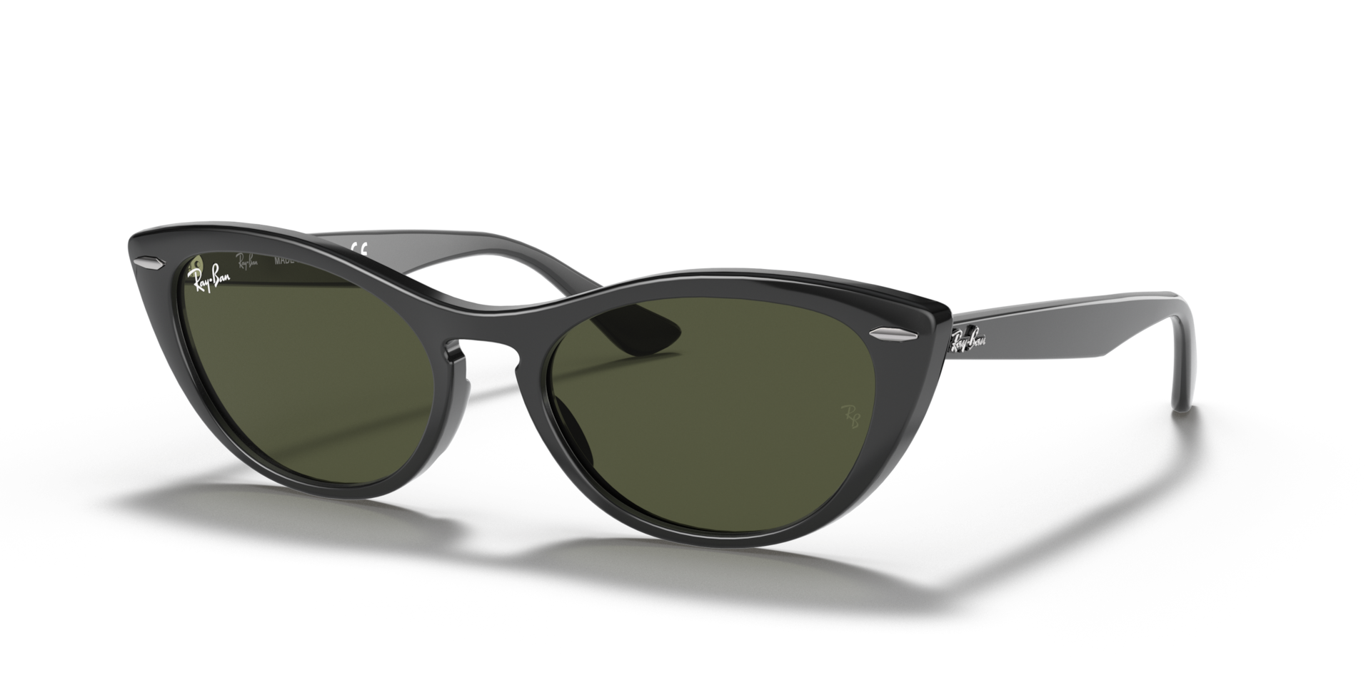 Ray-Ban Nina M (54 - 18) with Green lenses and Black frame