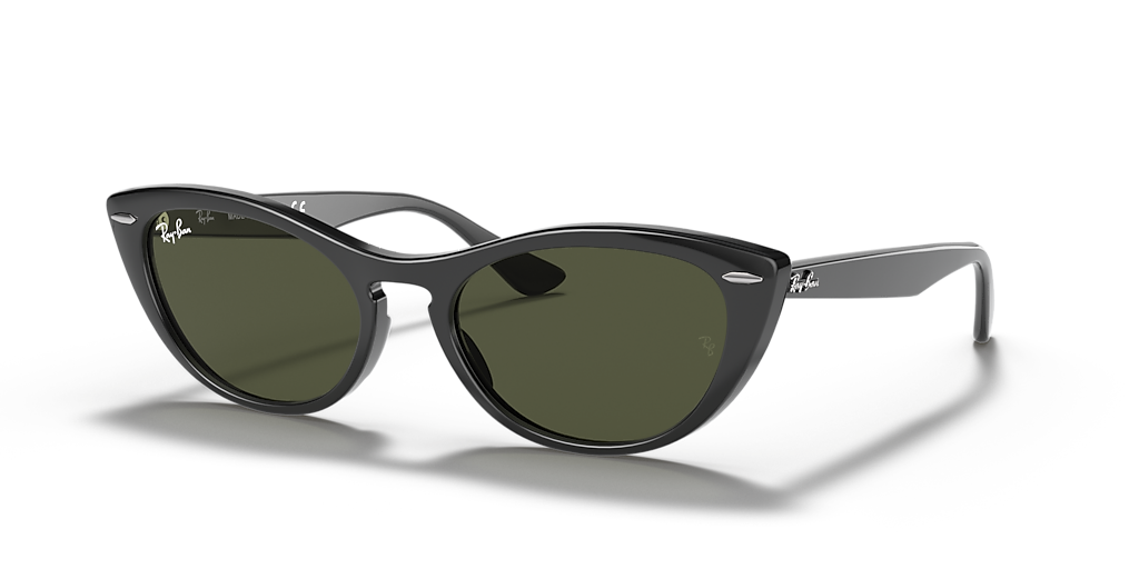 Ray-Ban Nina M (54 - 18) with Green lenses and Black frame