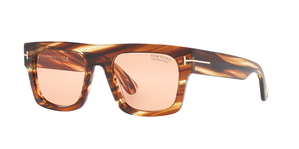 Tom Ford Fausto XXL (53 - 20) with Brown lenses and Tortoise frame