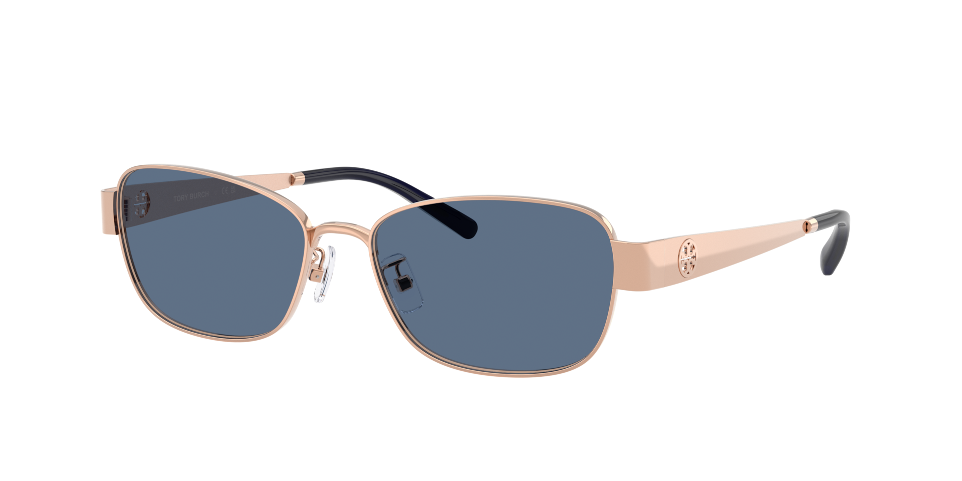 Tory Burch Woman Sunglass TY6119 -  Frame color: Light Rose Gold, Lens color: Blue
