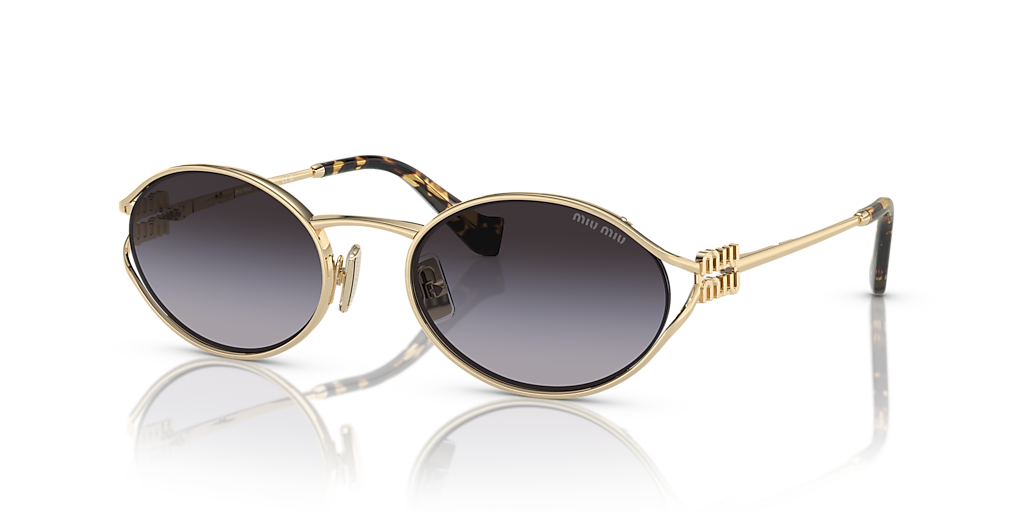 Mビューロー Miu Miu MU 52YS L (54 - 21) with Grey lenses and Gold frame