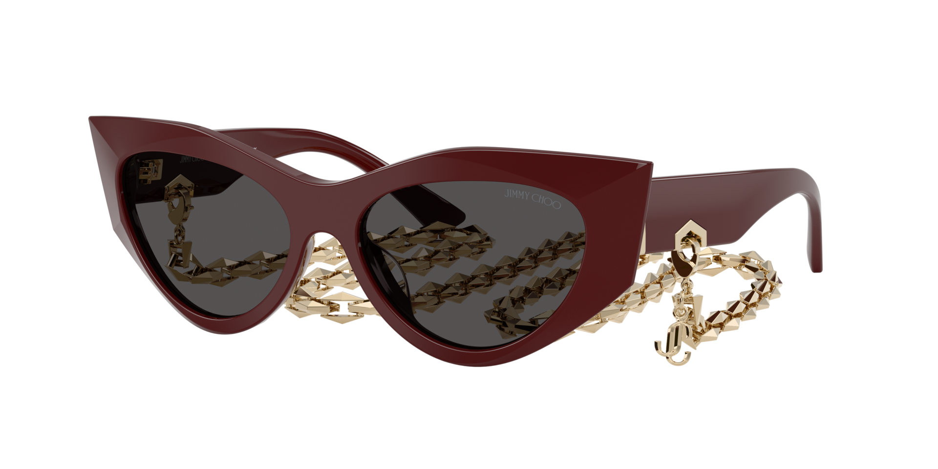 Jimmy Choo Femme Sunglass JC5045U - Couleur du Monture: Airelle, Couleur de Lentille: Gris foncé