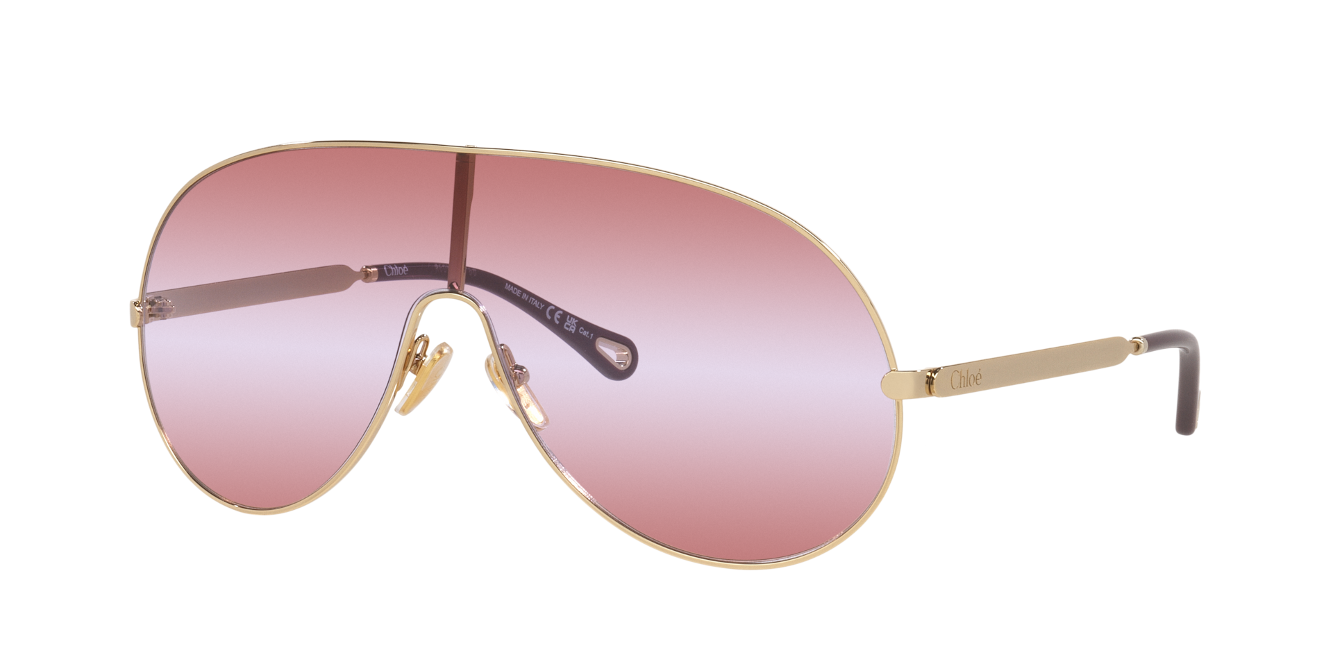 Chloé CH0283S XXL (99 - 199) with Red lenses and Gold frame