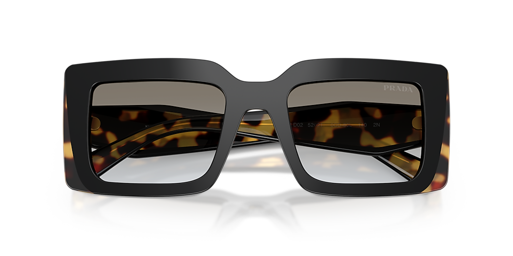 Prada PR D01S M (52 - 21) with Grey lenses and Black frame