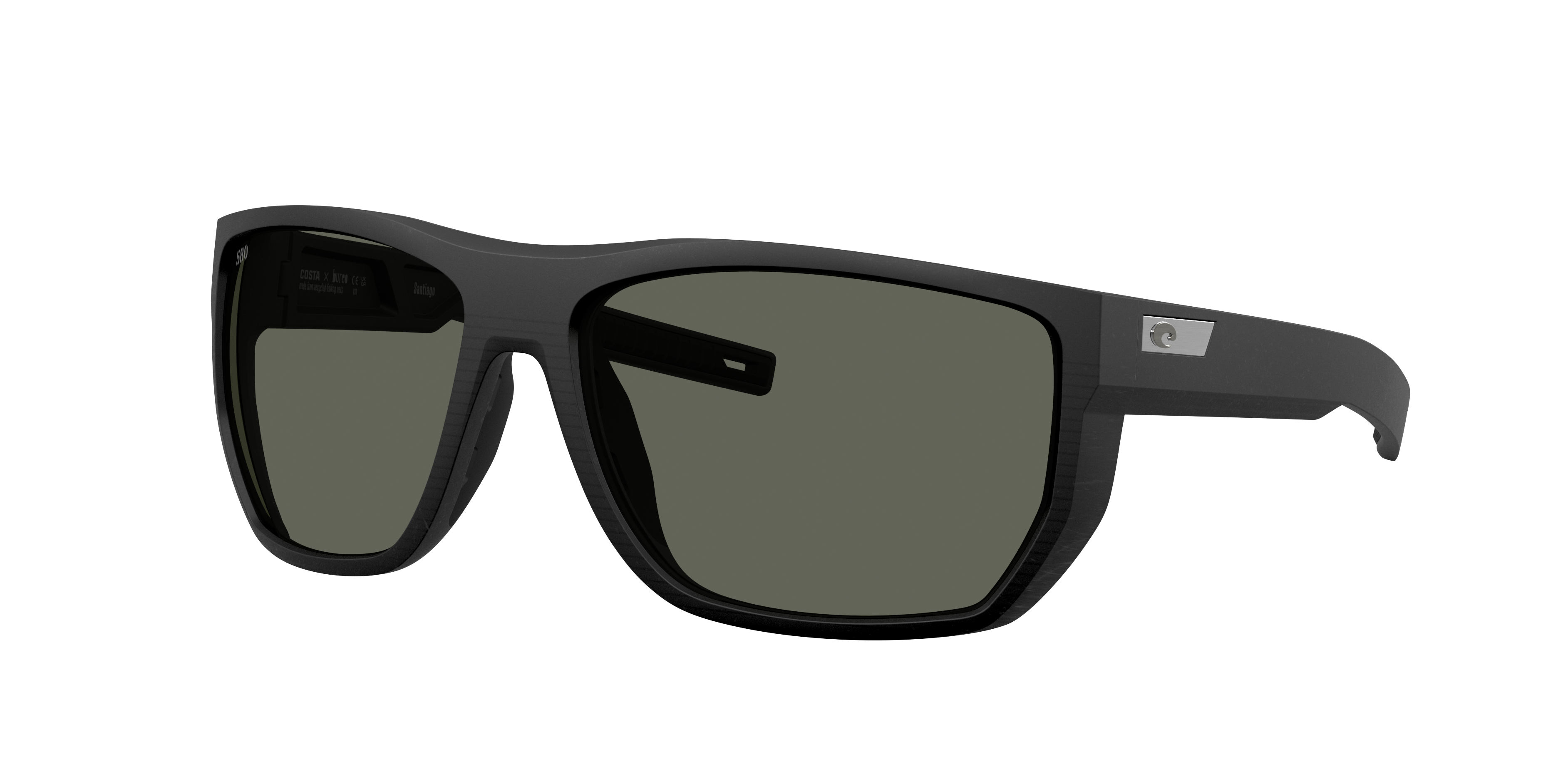 Costa Man Sunglass Santiago -  Frame color: Netplus Black, Lens color: Gray