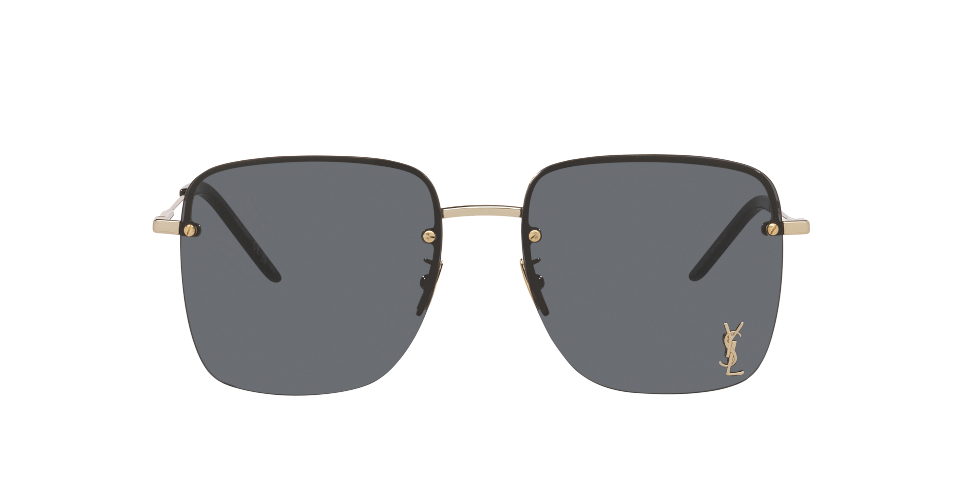 Saint Laurent SL 312 M L (58 - 17) with Grey lenses and Gold frame