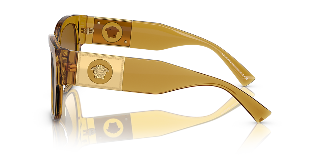 Versace VE4437U M (54 - 20) with Brown lenses and Gold frame