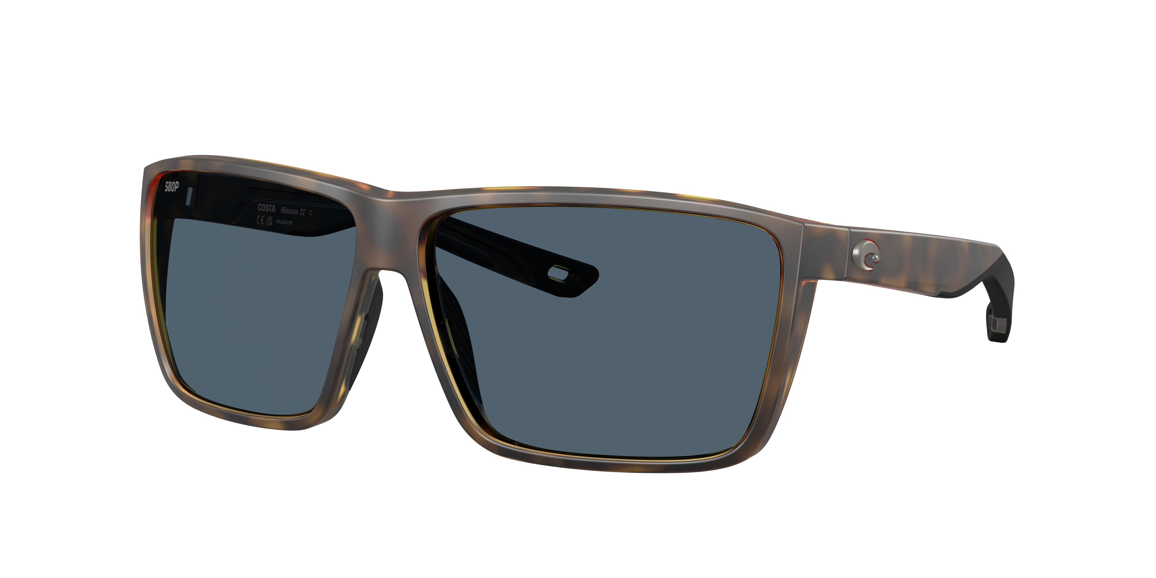 Costa Man Sunglass Rincon II -  Frame color: Matte Tortoise, Lens color: Gray