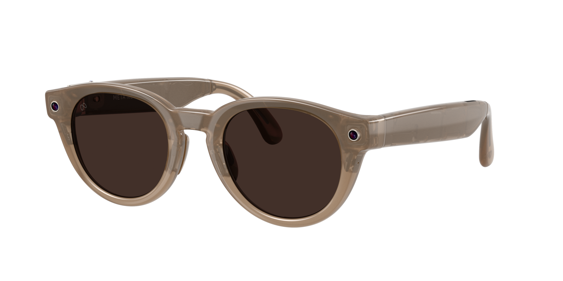 Meta Glasses Unisex Meta Nova - Frame color: White Yellow, Lens color: Smoke Brown