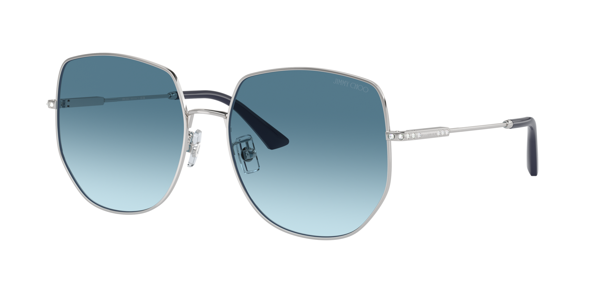 Jimmy Choo Woman Sunglass JC4006BD -  Frame color: Silver, Lens color: Gradient Blue