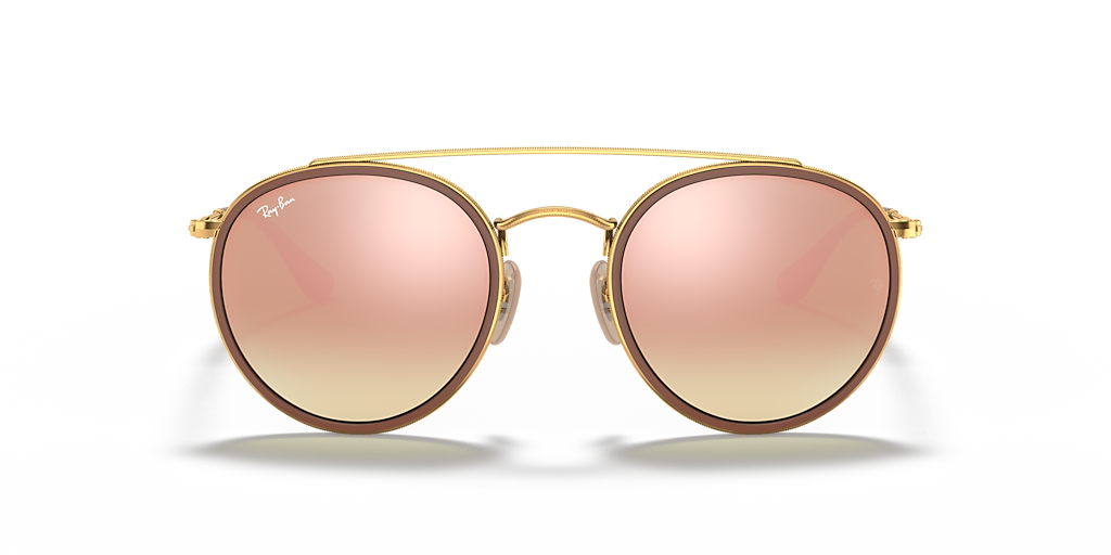Ray-Ban Round Double Bridge M (51 - 22) with Classic lenses and