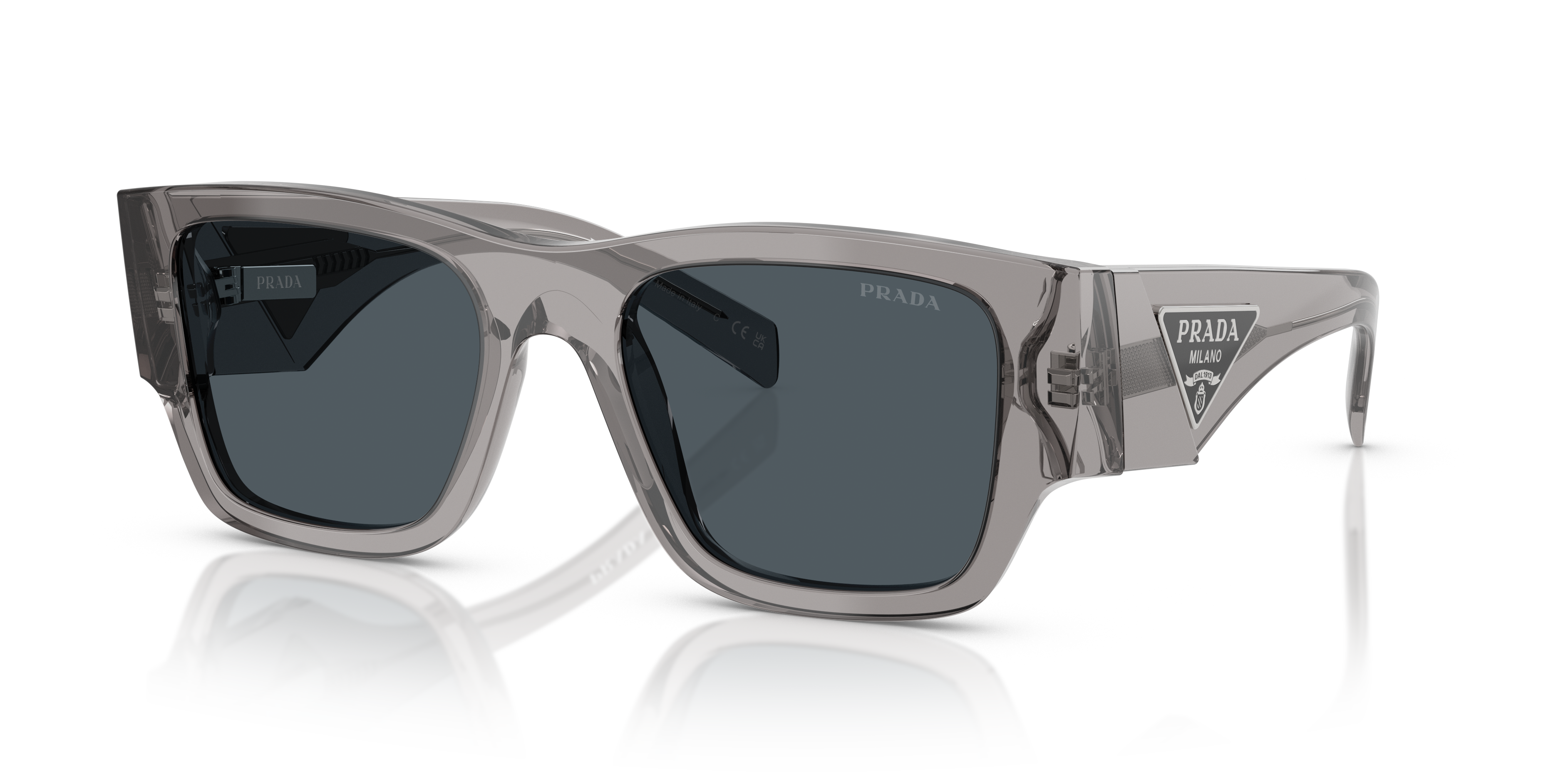 Prada PR 10ZS L (54 - 20) with Grey lenses and Grey frame