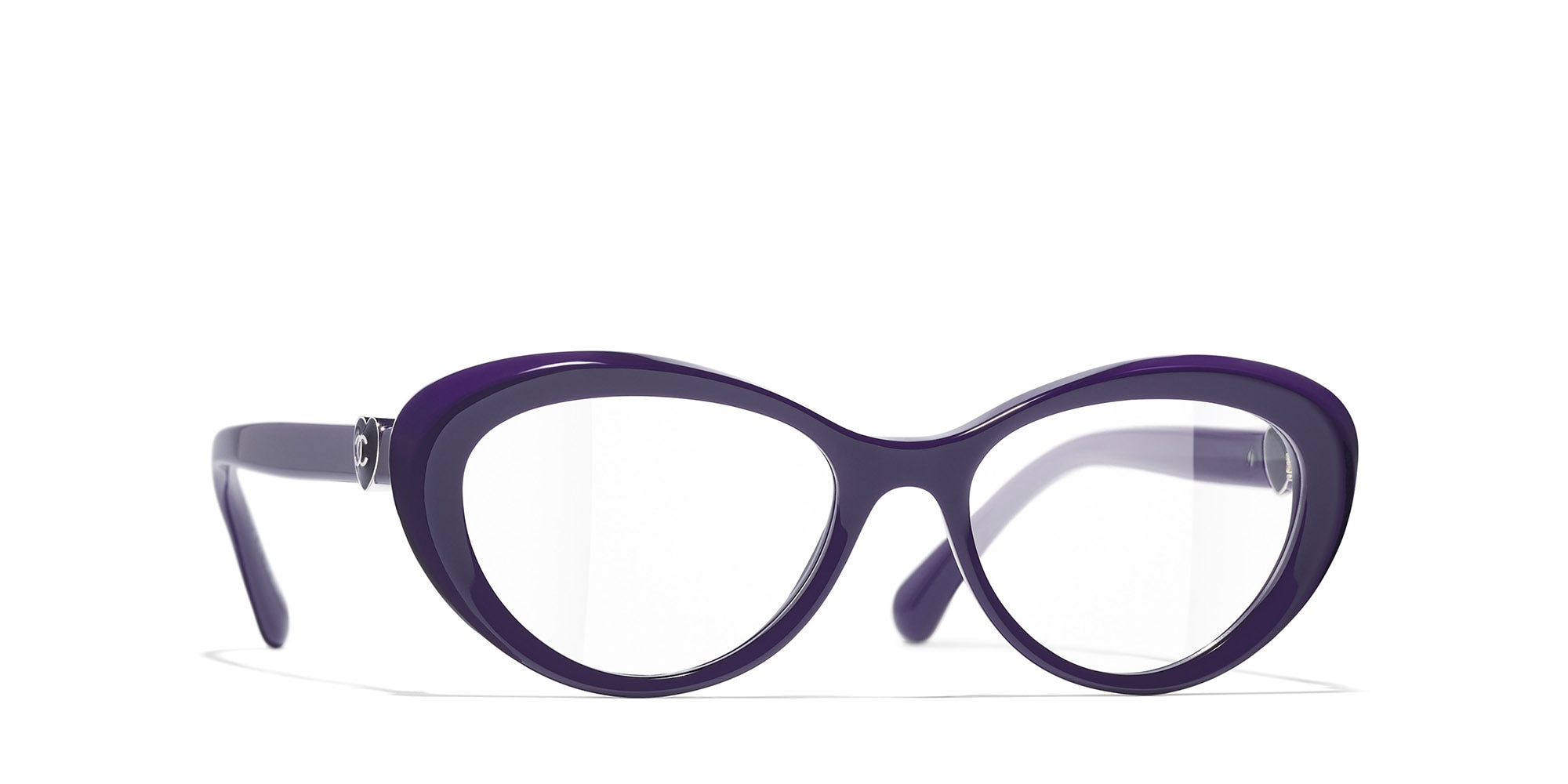 Chanel Woman Sunglass Cat Eye Eyeglasses CH3466 -  Frame color: Purple, Lens color: Demo Lens