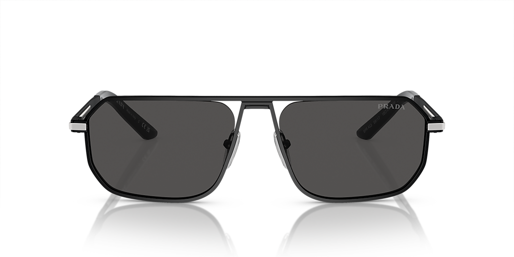 Prada PR A53S XXL (59 - 17) with Grey lenses and Black frame