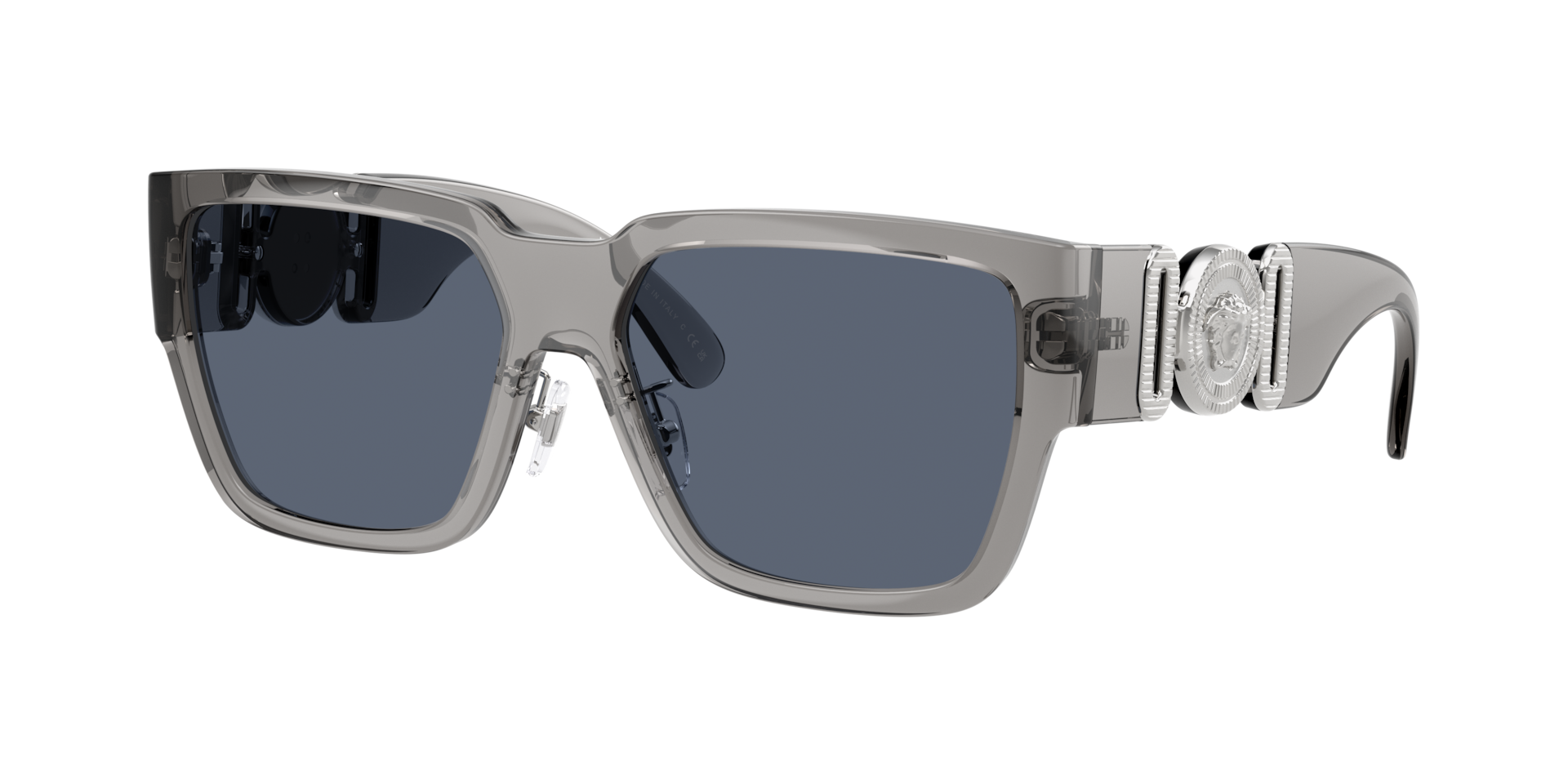 Versace Homme Sunglass VE4483D - Couleur du Monture Gris Transparent Couleur de Lentille Gris fonc 142 €