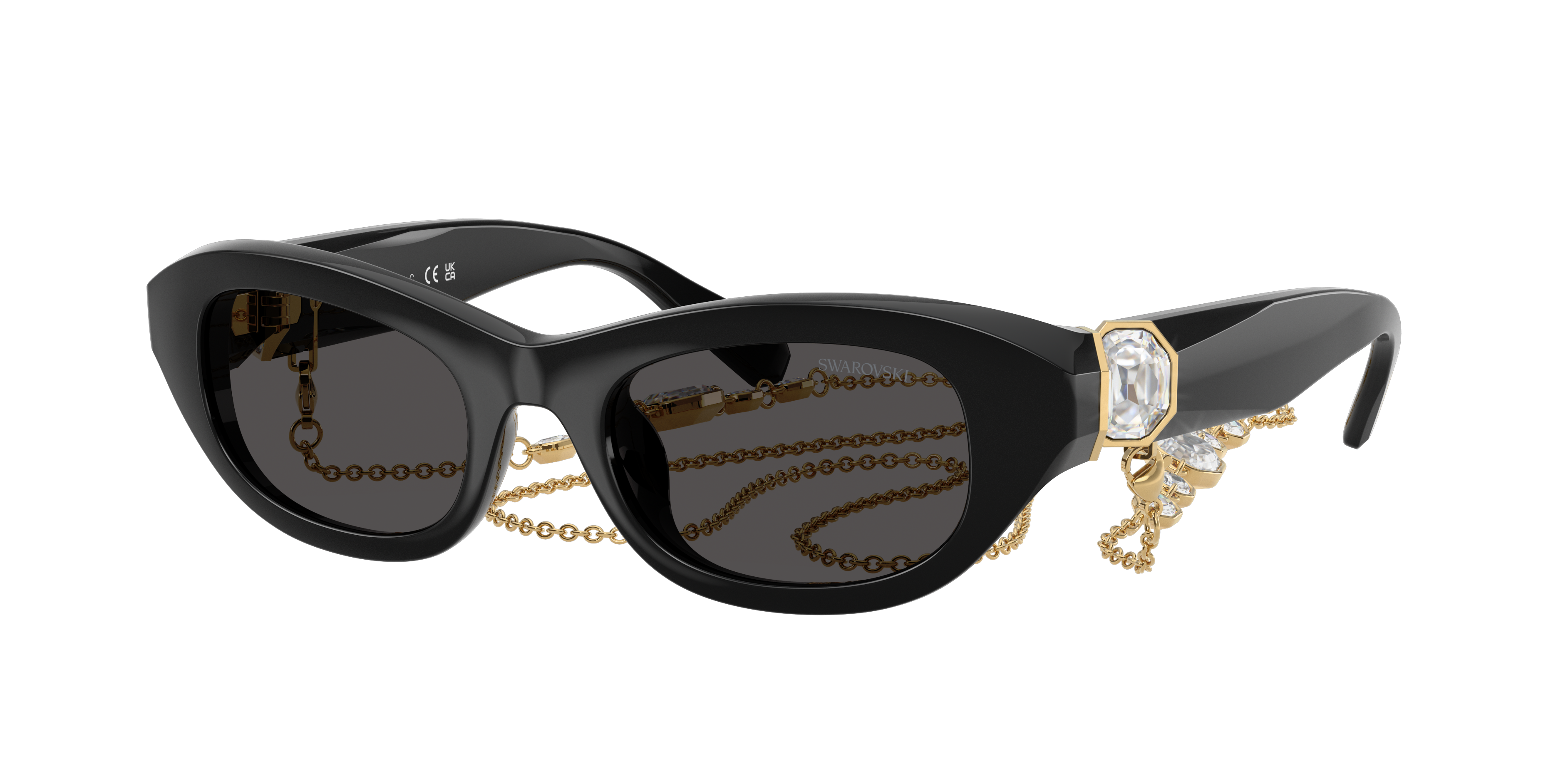 Swarovski SK6036U XS (50 - 20) with Grey lenses and Black frame