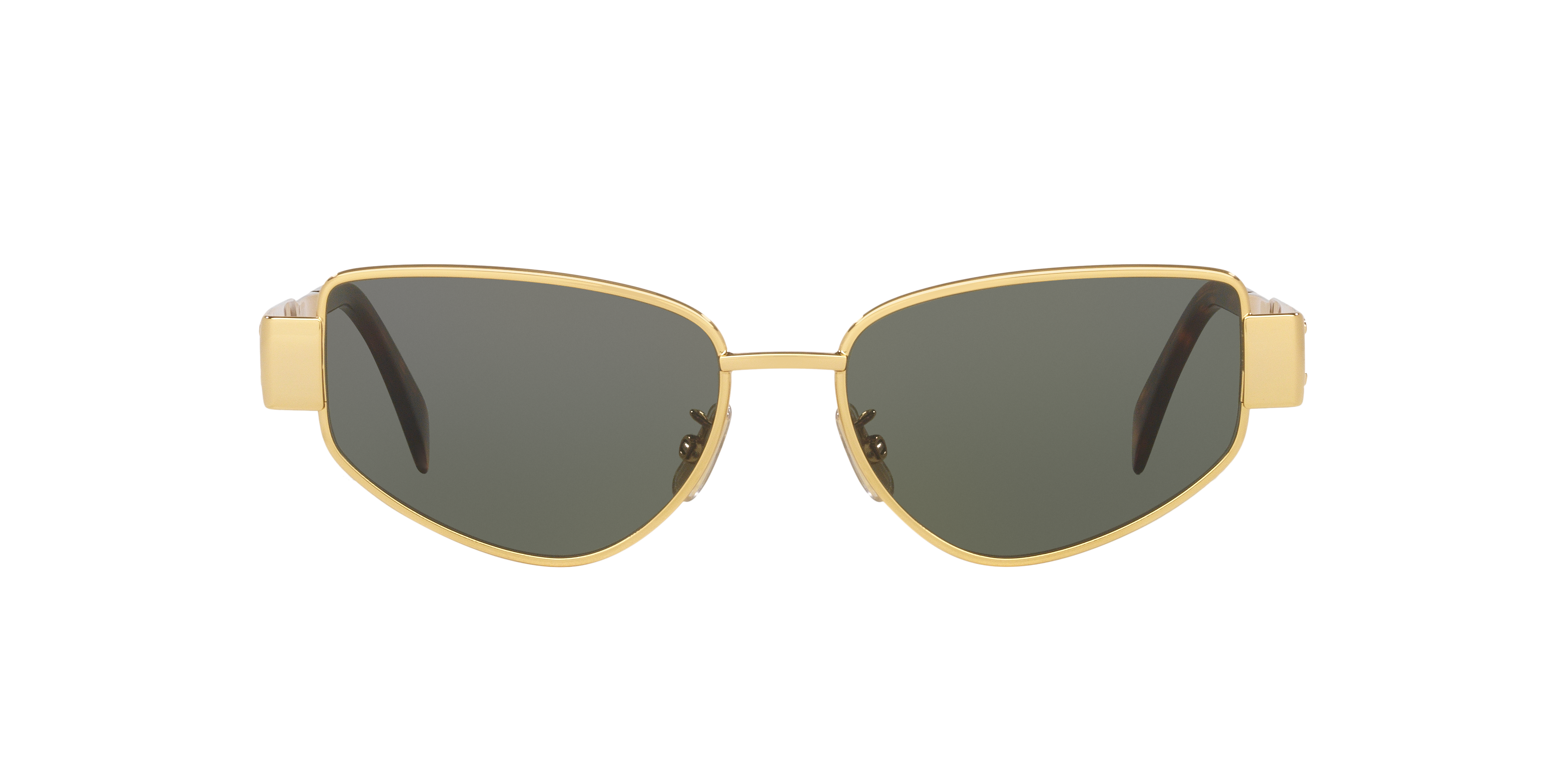 Celine CL40293U S (55 - 16) with Green lenses and Gold frame
