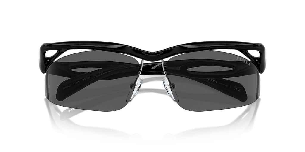 Prada PR A25S L (71 - 16) with Grey lenses and Black frame