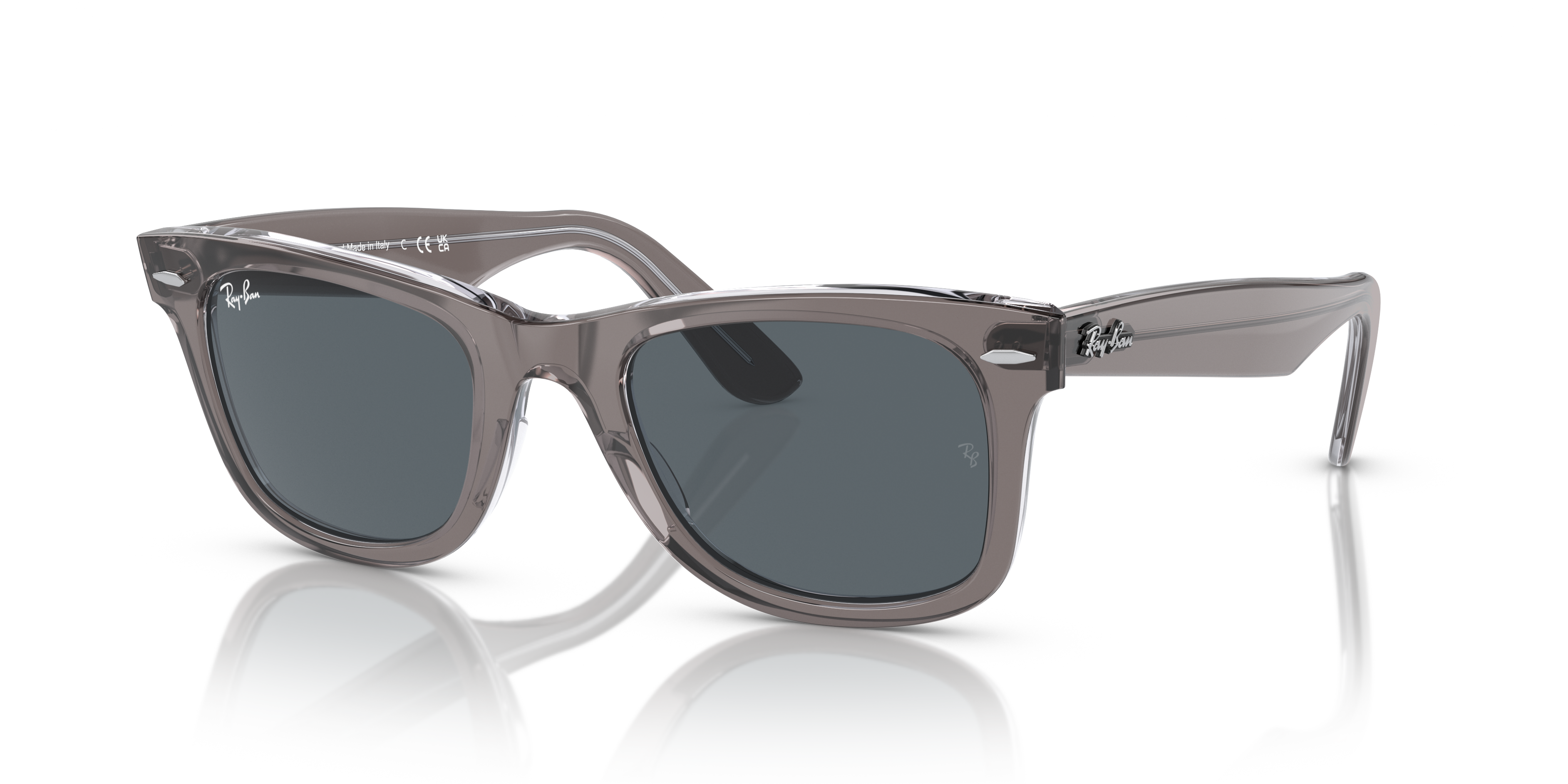 Ray-Ban Original Wayfarer Classic L (50 - 22) with Blue lenses and