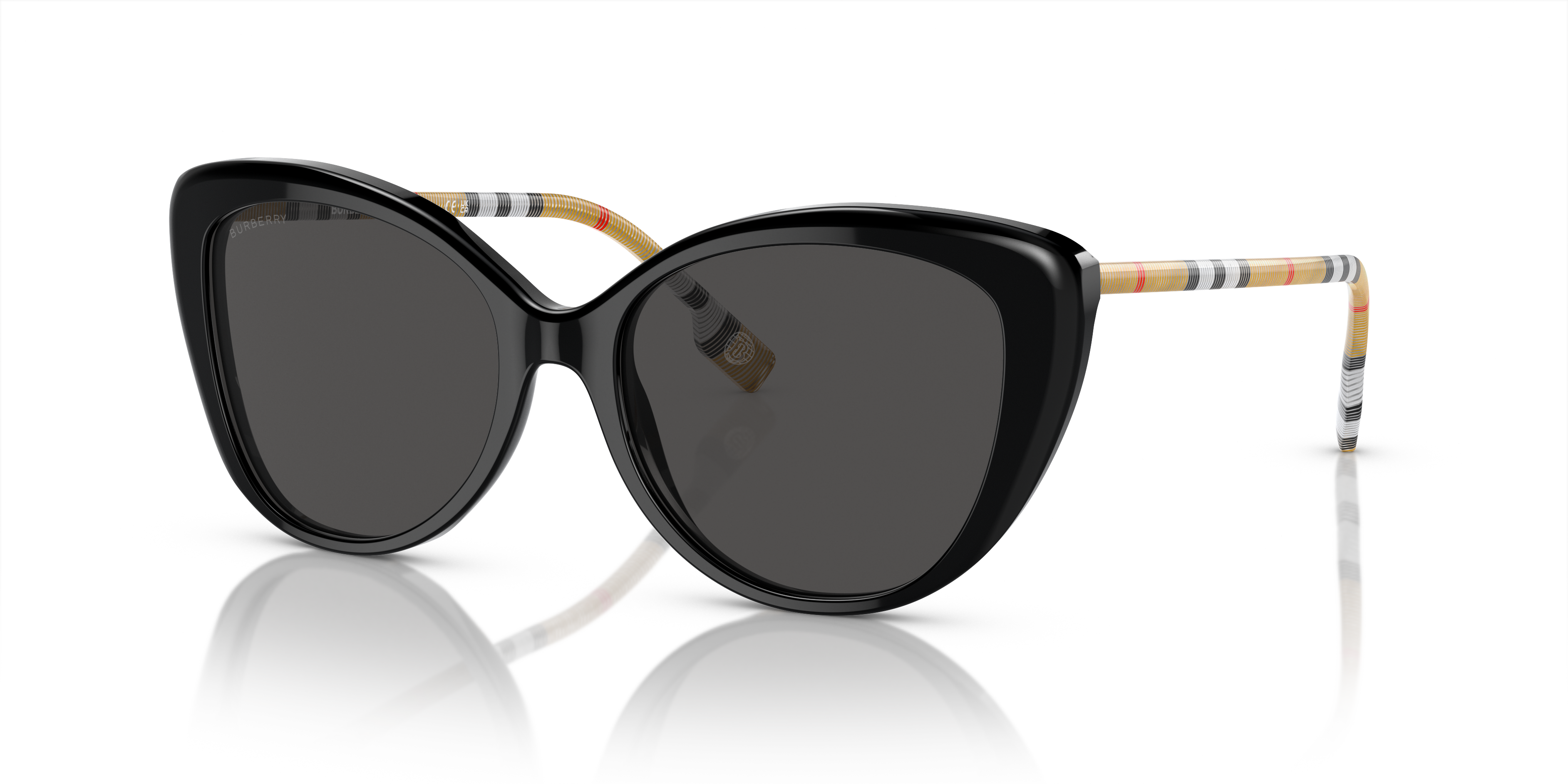 Burberry BE4407 M (54 - 17) with Grey lenses and Black frame