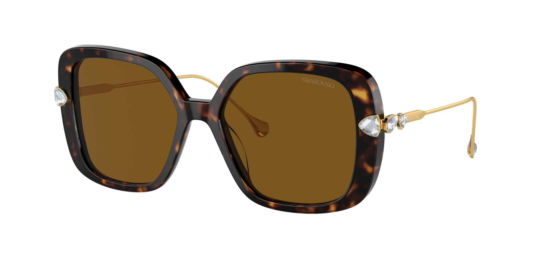 Swarovski SK6011 XL (55 - 17) with Brown lenses and Tortoise frame