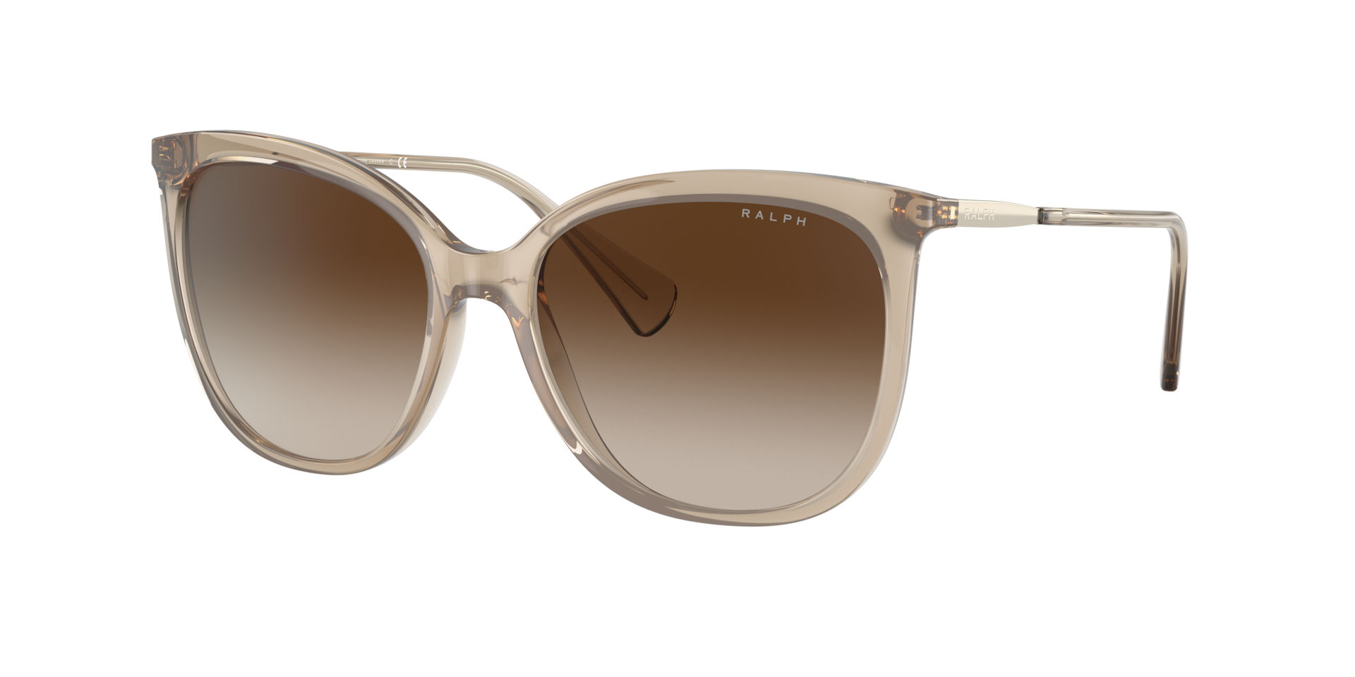 Ralph Woman Sunglass RA5248 Frame color Shiny Transparent Brown Lens color Gradient Brown