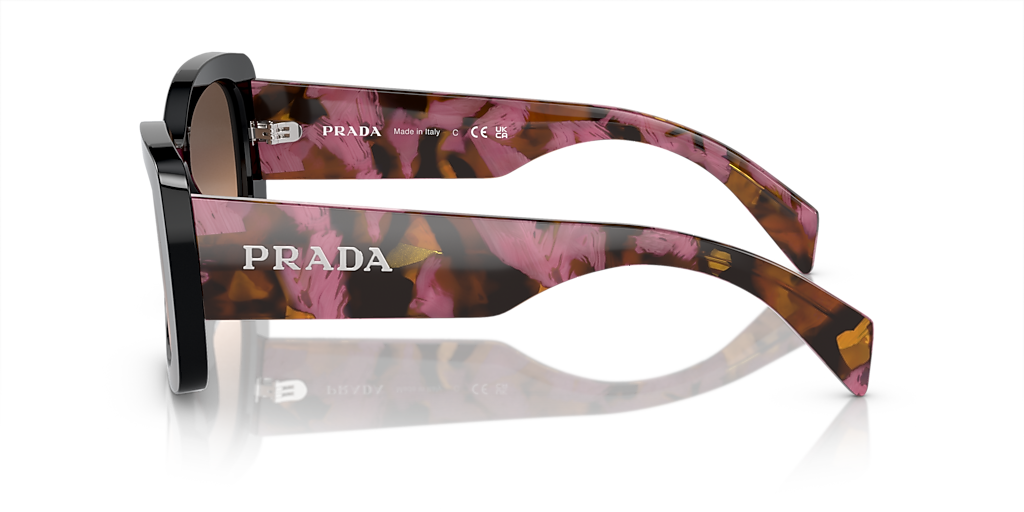 Prada PR A08S M (56 - 20) with Brown lenses and Violet frame