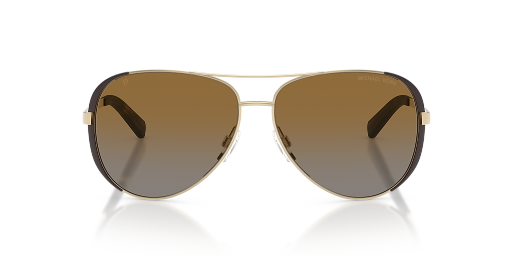 Michael Kors Chelsea L (59 - 13) with Brown lenses and Gold  display picture 3