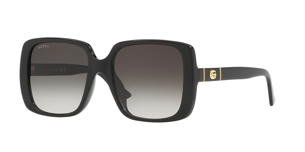 Gucci GG0632SA XL (56 - 18) with Grey lenses and Black frame