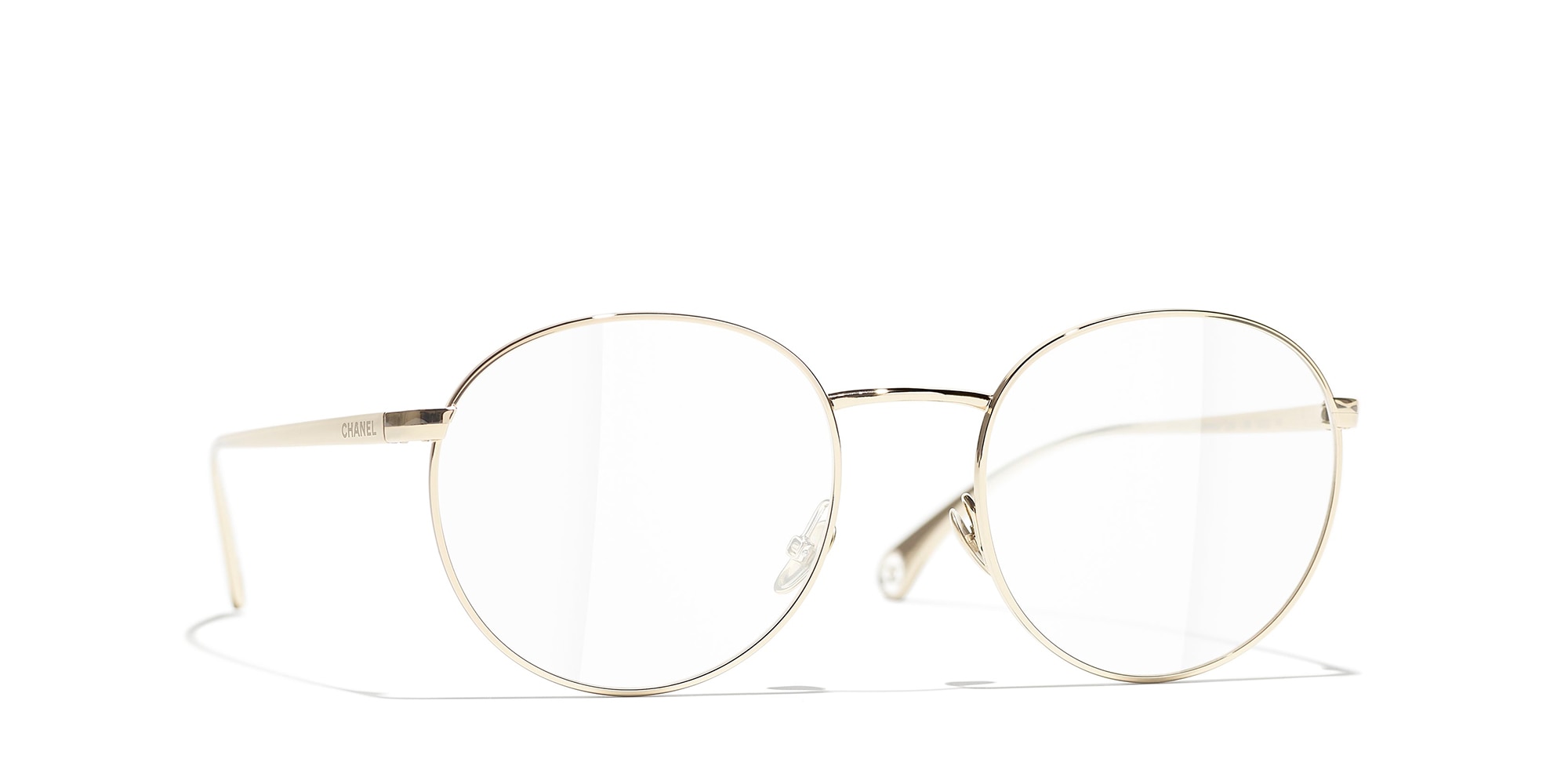 Chanel Woman Sunglass Oval Eyeglasses CH2209 -  Frame color: Gold, Lens color: Demo Lens