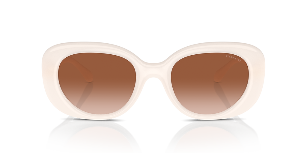 Coach CR609 L (53 - 21) with Brown lenses and White frame  display picture 1
