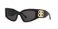 Balenciaga BB0321S L (57 - 17) with Grey lenses and Black frame
