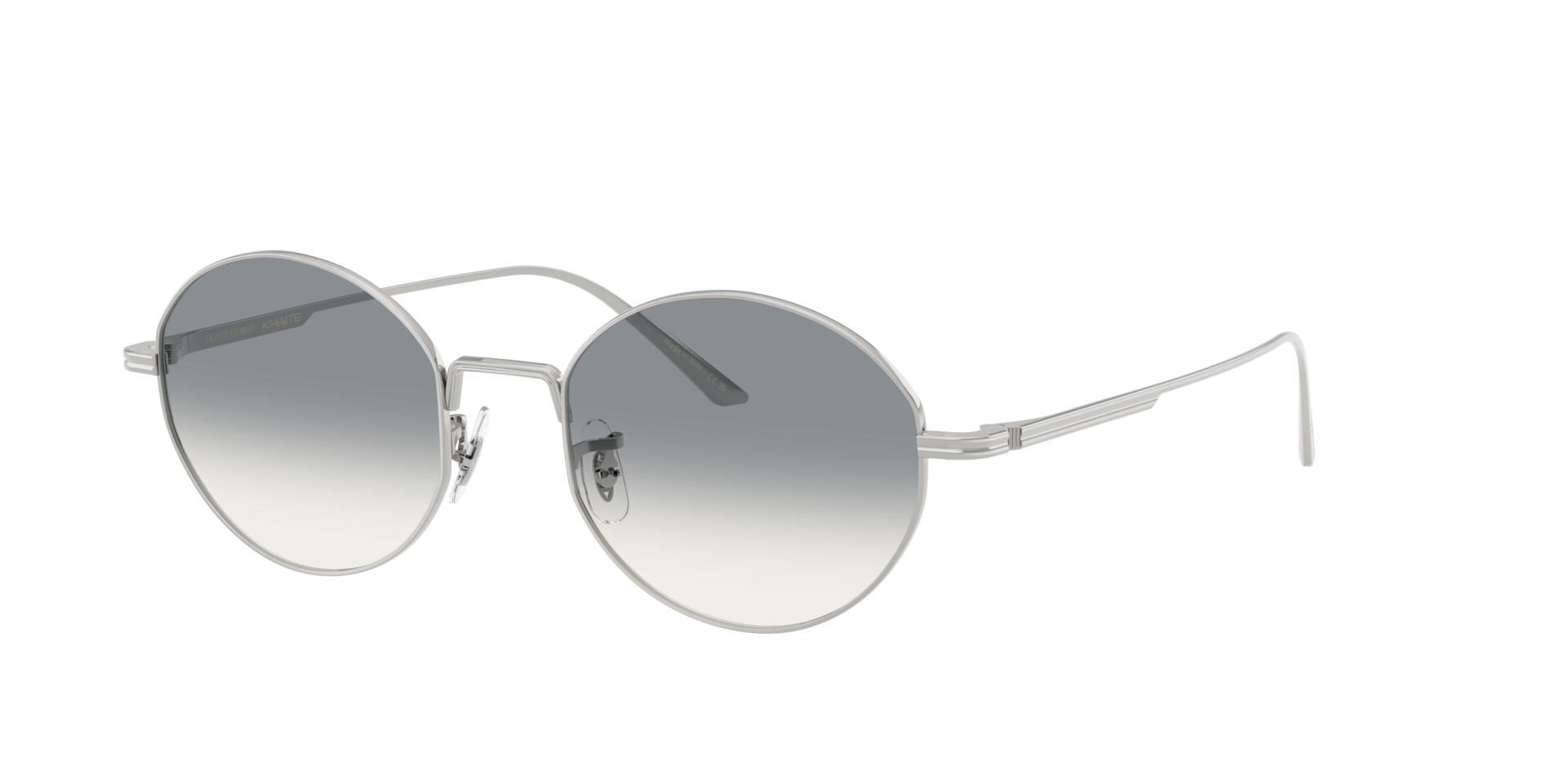 Oliver Peoples Femme Sunglass OV1376S 1994C - Couleur du Monture: Argent, Couleur de Lentille: Dégradé Gris