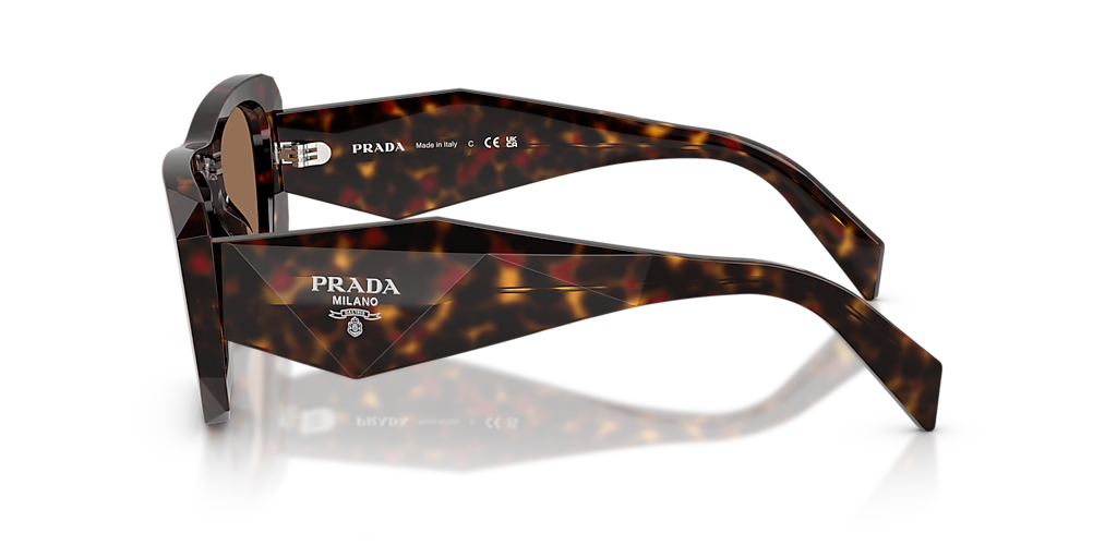 Prada PR B18SF S (53 - 17) with Brown lenses and Tortoise frame