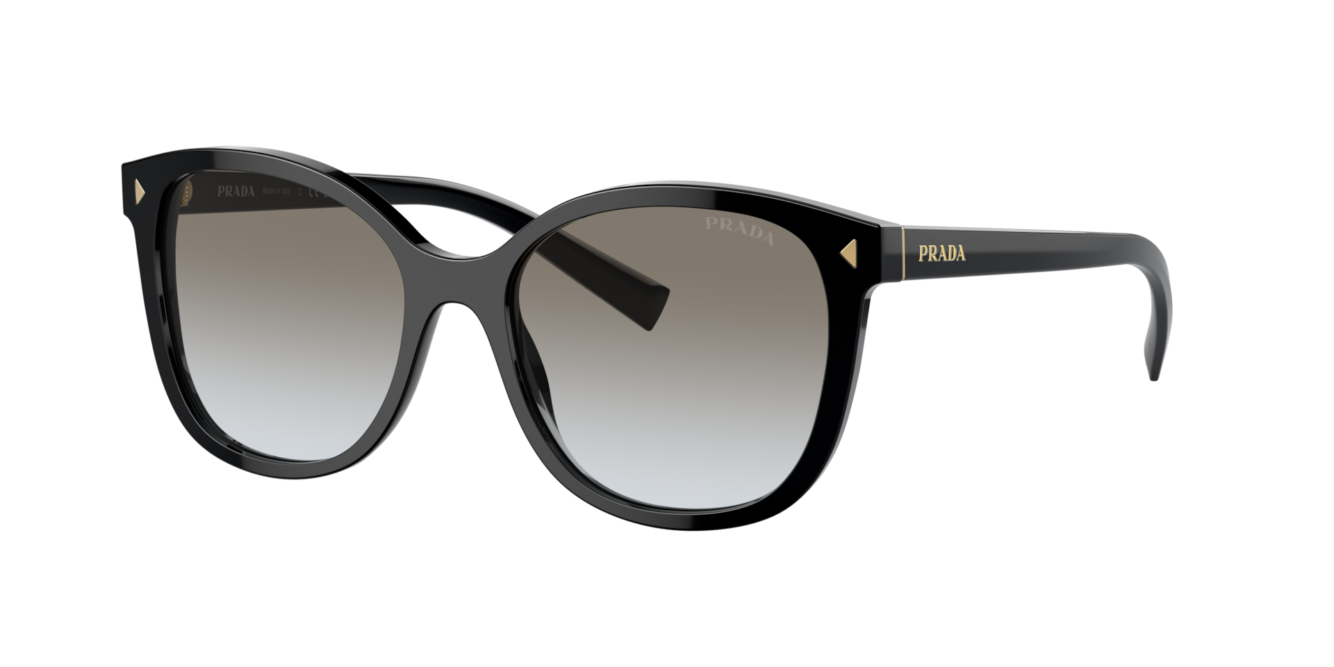 Prada Woman Sunglass PR 22ZSF - Frame color: Black, Lens color: Grey Gradient