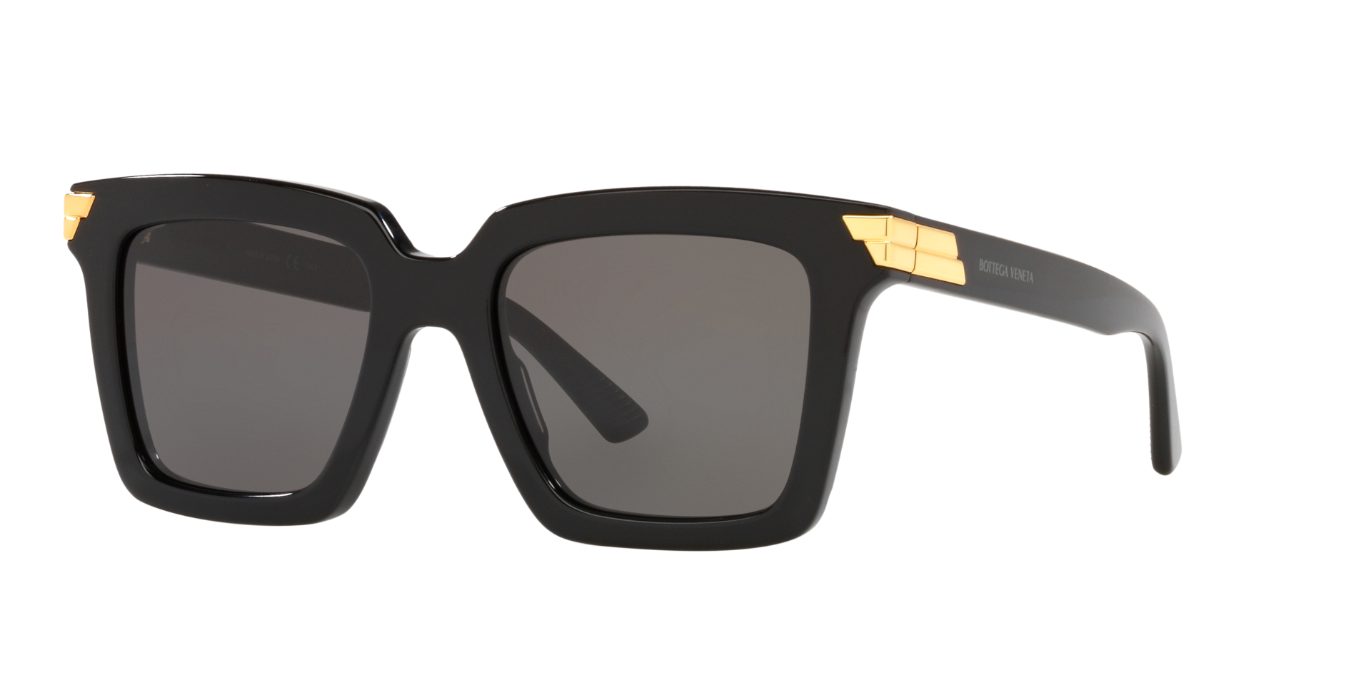 Bottega Veneta Woman Sunglass BV1005S Frame color Black Shiny Lens color Grey