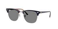 Ray-Ban Clubmaster Classic M (49 - 21) with Green lenses and Black
