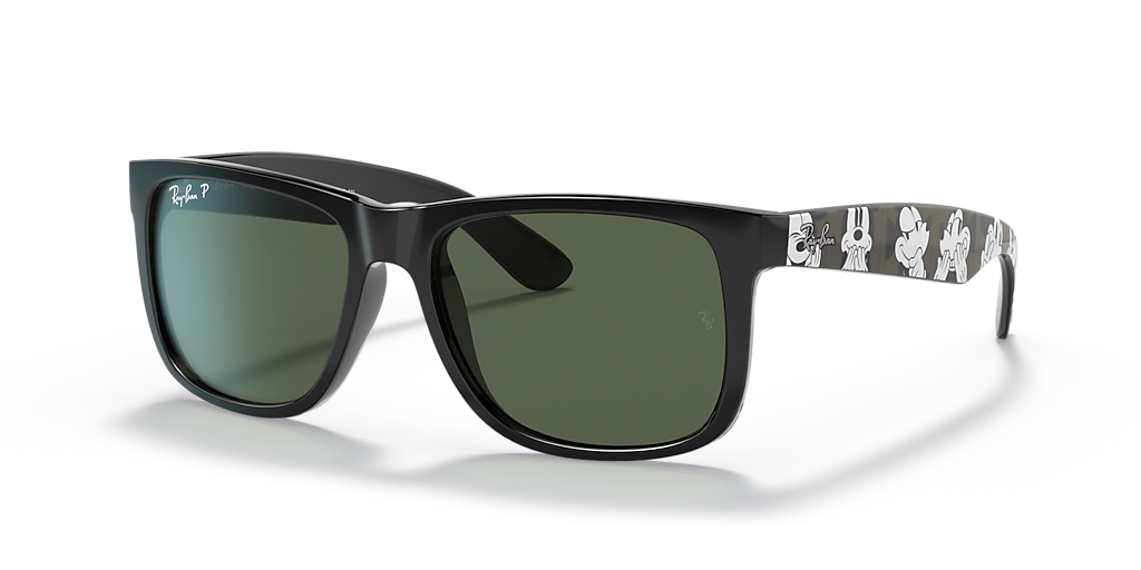 Ray-Ban RB4165 Justin Mickey A21 S (54 - 16) with Green lenses and