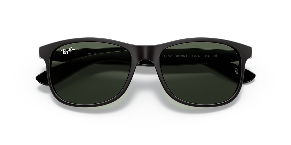 Ray-Ban Andy M (55 - 17) with Green lenses and Black frame