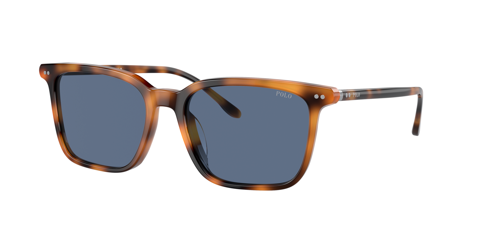 Polo Ralph Lauren Hombre Azul Sunglass Ph4194u - Color Del Marco: Habana Rojo Brillante, Color De La Lente: