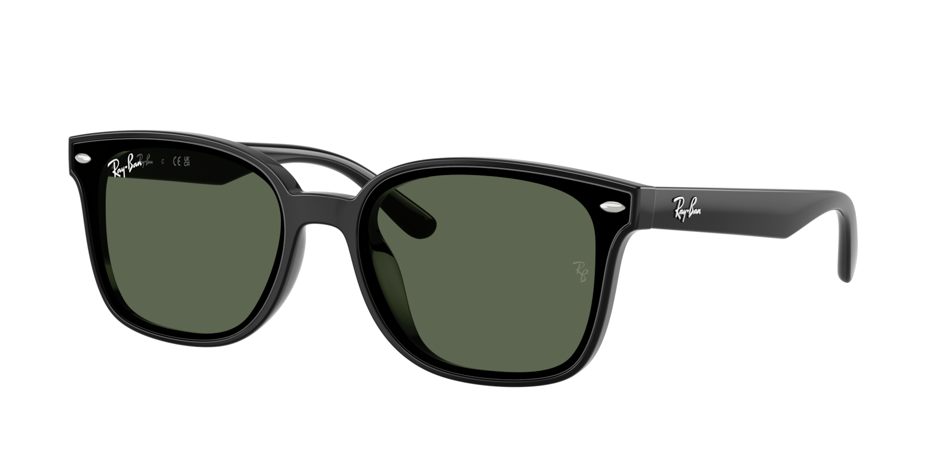 Ray-Ban Unisex Sunglass RB4461D - Couleur du Monture: Noir, Couleur de Lentille: Vert foncé